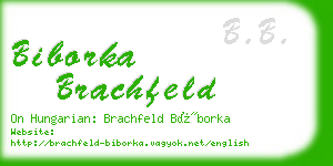 biborka brachfeld business card